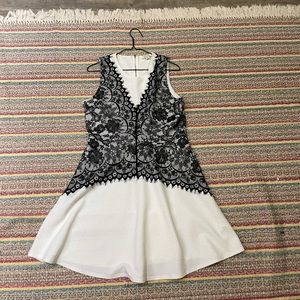 Black and white dress